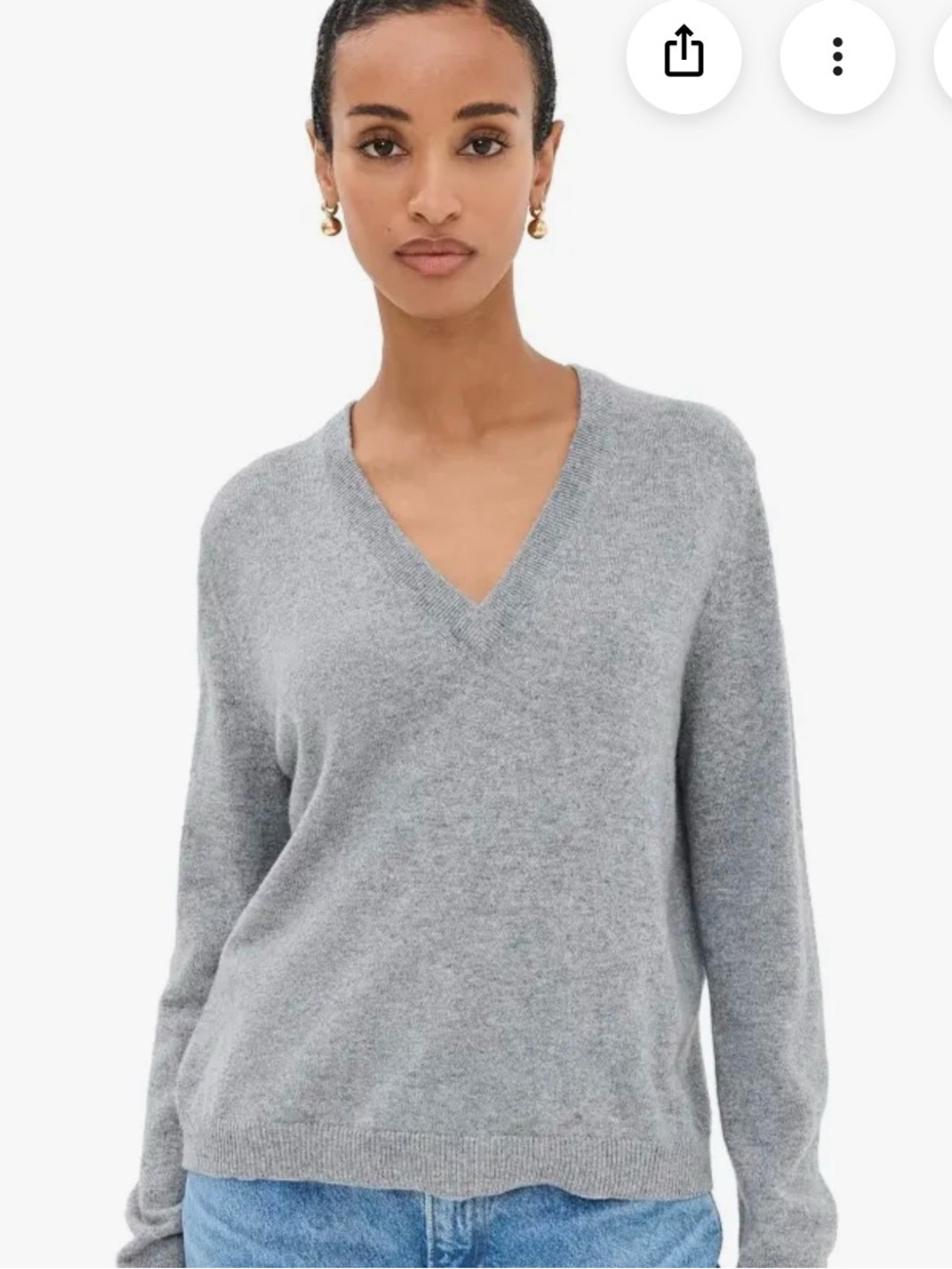 Jenni Kayne Cashmere Flynn Vneck Sweater Size Small